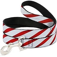 Buckle-Down Pet Leash - Candy Cane - 4 Feet Long - 1.5