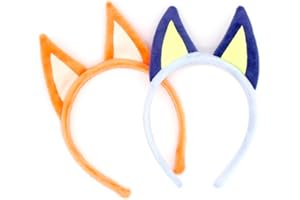 Jing xin 2 PCS Dog Ears Headbands,Halloween Animal Headwear Cosplay Costume Accessories Birthday Party for Children Adult