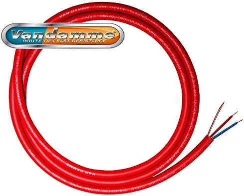 Van Damme XKE Microphone Cable. Balanced XLR Mic Wire. Screened Bulk Reel TOUR (Red)