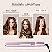 Hair Straightener, Anjou Flat Iron, 2 in 1 Curling and Straightening Iron for All Hair Types, 1 inch Plate