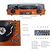 Turntable for Vinyl Records 3 Speed Portable Phonograph Record Player with Wireless Speakers, Bluetooth, Aux-in, USB Port for Flash Drivethumb 4