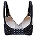 Unilove Wirefree Maternity Nursing Bra Seamless Adjustable Cotton Sleep Bralette with Bra Extender (L, Blue)