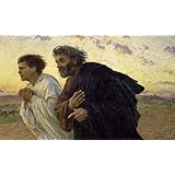 Posterazzi Disciples Peter and John Rushing to the Sepulcher the Morning of the Resurrection 1898 Eugene Burnand (1850-1921/Swiss) Musee d'Orsay Paris Poster Print, (18 x 24)