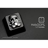 HolyOOPS Customized Keycaps, Newbee Star Wars Double Anodized Aluminum Light-Shine-Through Alternative Keycaps for Cherry MX Switches Mechanical Keyboards