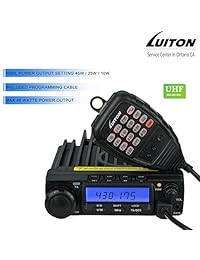 LUITON LT-590 UHF 45W / 25W / 10W Radio bidireccional Transceptor móvil Radioaficionado de radioaficionado con cable de programación gratuito