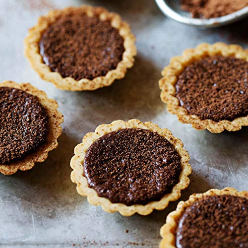 6 Pack(4 Inch) Round Mini Tart and Quiche Pan with Removable Loose Bottom, Non-stick Tin for Pie (Champagne Color)