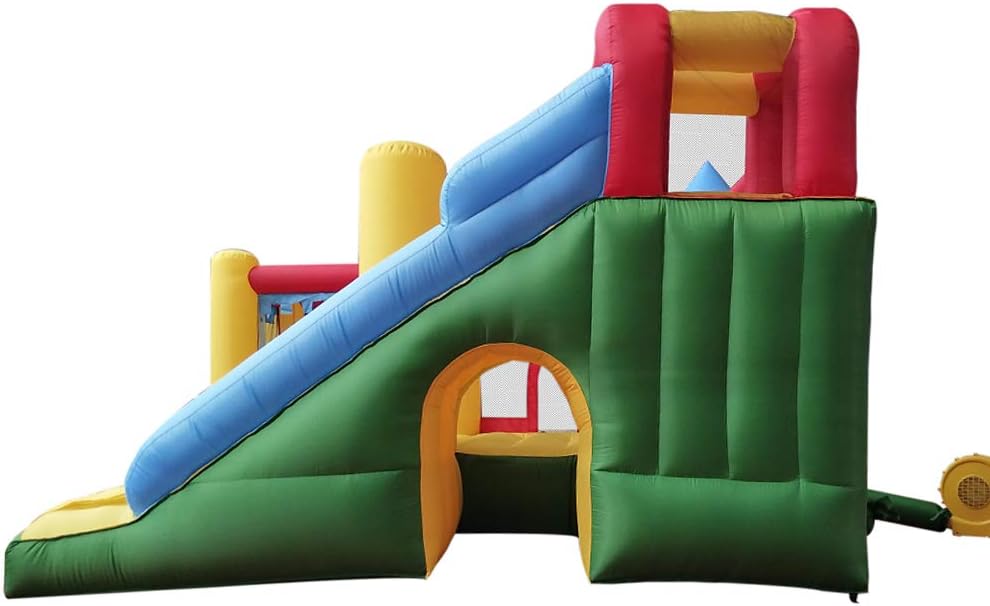 aleko commercial grade outdoor inflatable bounce house water slide with pool and blower