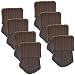 BCP 8pcs Brown Color Knitting Wool Furniture Socks/ Chair Leg Floor Protector--XL Size