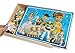 Disney Toy Story 4-3 Jigsaw Puzzles with Wooden Storage Box - Each 11 by 8 Inches