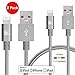 LAX [Apple MFi Certified] Fast Charger iPhone Lightning Cable, iPhone Cord Compatible with iPhone 14/13 /12/11 Pro Max/XS MAX/XR/XS/X/8/7/6S/6/SE/5S/iPad, iPod & More - (2-Pack - 4FT-Grey)