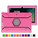 Turpro Kids' Shockproof Silicone Case for Chromo Inc 7 inch, Alldaymall A88X, Dragon Touch Y88X Plus/Y88X, VURU A33, NPOLE 7 Inch Tablet (Pink)