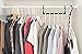 HOUSE DAY Space Saving Hangers Black, 16 Pack, Smart Closet Organizer Space Saver, Sturdy Plastic Clothes Hangers for All Types of Clothes, Closet Organizers and Storage, College Dorm Room Essentials
