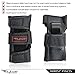 Flybar Knee and Elbow Pads, Wrist Guards Protective Safety Gear Set - Multi Sport Protection For Skateboarding, BMX, Pogoing, Inline Skating, Scooter - Kids, Teen & Adult Sizes (Black, Medium)