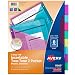 Avery 8 Tab Plastic Binder Dividers with Pockets, Two Tone, 1 Set (11989)