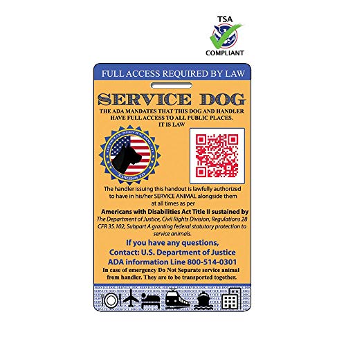 XpressID Service Dog ID Card | Includes Registration to National Dog Registry (Best Service Dog Registry)