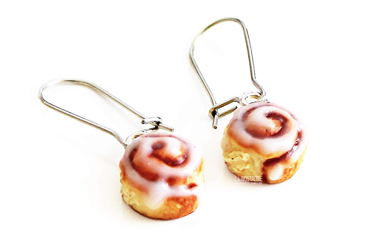Unique Dangle Earrings For Women Cinnamon Roll Thanksgiving