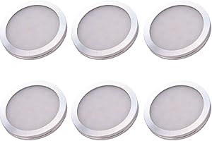 ANYPOWK 12 Volt LED Lights Flush Mounted - 2.5W 250 Lumen Neutral White - for 12V RV Boat Trailer Camper, Under Cabinet Lighting, Closets, Cupboard, Pack of 6