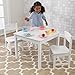 KidKraft Wooden Aspen Table & 2 Chair Set, Children's Furniture, White