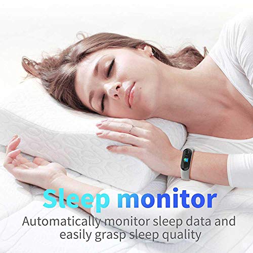 TEEPAO Fitness Tracker/Smart Bracelet,HD Color Screen IP68 Waterproof M3 Plus Activity Tracker Wristband with Blood Pressure Heart Rate Monitor,Sport Pedometer Step Counter for Android/iOS