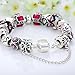 Presentski Fashion Charm Bracelet for Teen Girls and Women with Flower Themed Charms