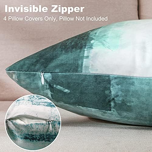 Colorful artwork throw pillow cover featuring an abstract painting design.