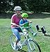 iBert Front Mounted Child Seat - Green - Comfortable Child’s Bike Seat for Sunny and Rainy Days - Baby’s Bike Seat with a Secure Harness and Height Adjustable Foot Cups for Family Biking Adventures.