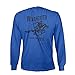 Official Winchester Mens Cotton Vintage Rider Graphic Printed Long Sleeve T-Shirt (Medium, Royal)