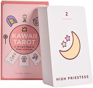 Amazon Co Jp 78ピースかわいいタロットカード英語版ボードゲーム用パーティートランプタロットデッキテーブルゲームオラクルガイダンス占い運命 スポーツ アウトドア