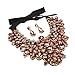 Holylove Peach Costume Statement Necklace with Earrings for Women Jewelry Fashion Necklace 1 Set with Gift Box-HLN8455E-Peach