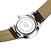 BUREI Men's Quartz Wrist Watches with Sapphire Crystal Brown Leather Strap