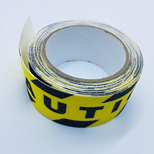 OptOffice CAUTION Anti Slip Tape, 5cm x 5m With High Adhesive And Traction Feature For Safety Which Is Perfect For Hazardous And Dangerous Areas, For Home, School &amp; Work Use