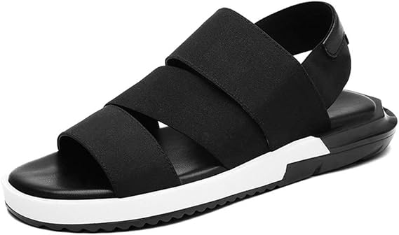 Amazon Co Jp You Are Fashion アウトドアファッションメンズサンダル夏の男性カジュアルシューズ通気性のビーチサンダルsapatos Masculinos夏のハイキングウォーキングフラットサンダル弾性布アンチスリップ 服 ファッション小物