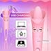 Clitoral Vibrator,Feelingirl 2 in 1 Tongue Vibrator and Vibrating Penis Ring with 10 Powerful Vibration Frequencies.USB Rechargeable Nipple Clitoris Stimulator Adult Oral Sex Toys for Couples and Wome