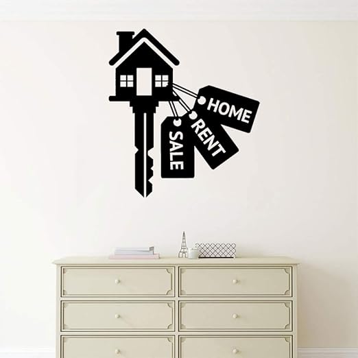 Zhuziji Tatuajes De Pared Extraible Llaves Creativas Patron De La