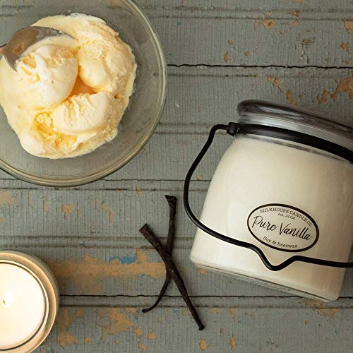 Milkhouse Candle Company, Creamery Glow Collection Scented Soy Candle Butter Jar Candle, Pure