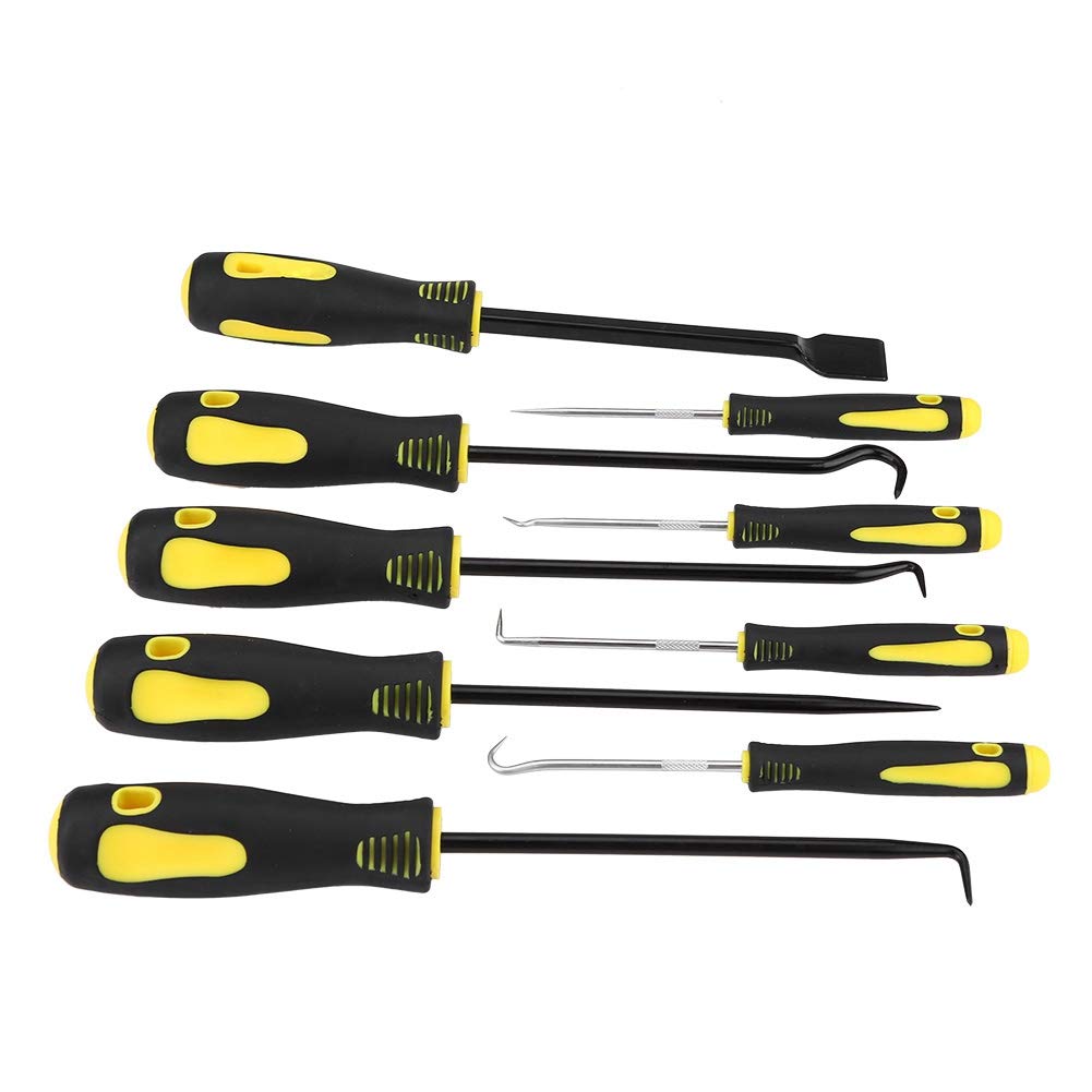 Precision Pick & Hook Set, Fydun 9Pcs Scraper Pick Hook Kit Gasket Scraping Hose Removal Tool Set Automotive & Electronic Hand Tool