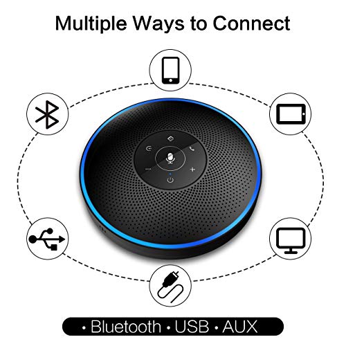 Bluetooth Speakerphone Daisy Chain/Use Alone up to 16 attendees, EMEET