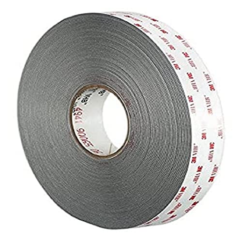 3M Nastro di Montaggio 4941 P, 9 mm X 33 m, 1.1 mm, 8 Pezzi, Grigio