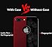 iPhone 7 Plus Case, iPhone 8 Plus Case Accessories Shockproof Thin Slim Fit Anti-Scratch Heavy Duty Hybrid Hard Shell Protective Back Cover for Apple iPhone 8 Plus (2017) iPhone 7 Plus (2016) - Red