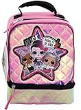L.O.L. Surprise! Quilted Iridescent Dual Compartment Lunch Bag