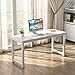 Tribesigns Computer Desk, 63 inch Large Office Desk Computer Table Study Writing Desk for Home Office, White