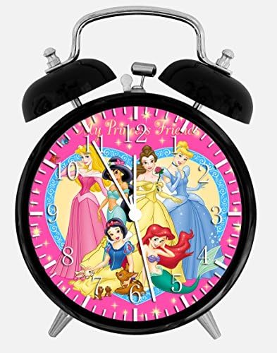 Disney Princess Alarm Desk Clock 3.75" Home or Office Decor W70 Nice For Gift