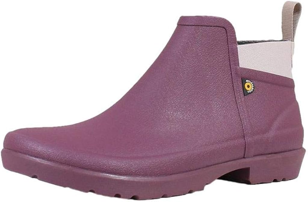 BOGS Women's Flora Bootie Waterproof Low Garden Rain Boot