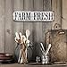 Barnyard Designs Retro Vintage Metal Tin Bar Sign, Decorative Wall Art Signage, Primitive Farmhouse Country Kitchen Home Décor (Farm Fresh)