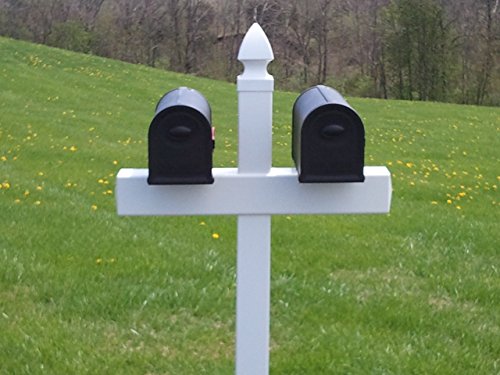 Handy Post Double 54-in x 32-in White Vinyl Mailbox Post Sleeve - Thumbnail 3
