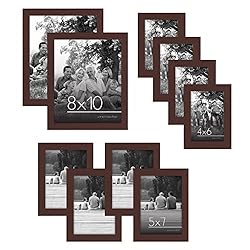 Americanflat 10 Piece Mahogany Picture Frames
