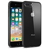 Maxboost HyperPro iPhone 8 Plus Case/iPhone 7 Plus Case [GXD-Gel Drop Protection] Heavy Duty Hybrid Cover Apple iPhone 8 Plus,7 Plus,6s Plus,6 Plus Enhanced Grip TPU Cushion/PC Back- Jet Black/Clear