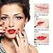 Lip Brush Set, FITDON Retractable Lip Brush with Cover Travel for Lipstick Gloss Applicator, Made with Cruelty Free Synthetic Bristles 10PCS (Pattern)