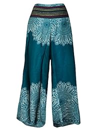 cccollections Palazzo pierna ancha pantalones Hippy Boho Gypsy Festival bohemio Hipster