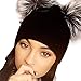 Owill Women Winter Warm Knitting Beanie Hat with Double Pom Pom